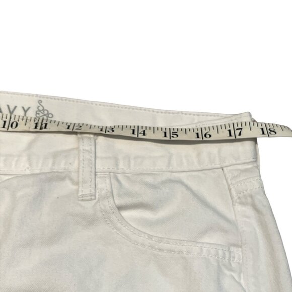 OLD NAVY Mini Skirt Denim White Size 12 Cotton - Picture 6 of 9